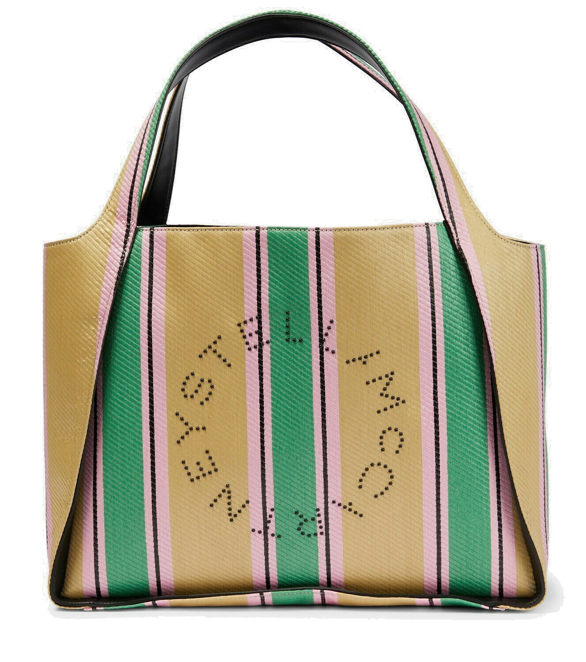 【Stella McCartney】Raffia ロゴ トートバッグ ★関税送料込み Stella McCartney】Raffia ロゴ トートバッグ ☆関税送料込み