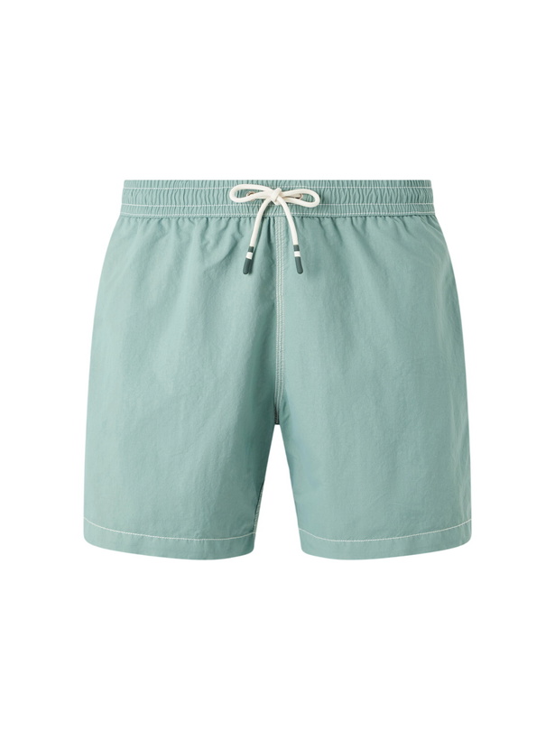 Photo: Hartford - Slim-Fit Mid-Length Swim Shorts - Green