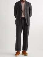 Barena - Bativoga Pié Straight-Leg Striped Linen Suit Trousers - Gray