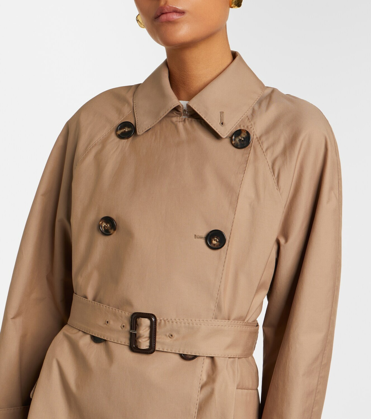 Max Mara Alessio cotton-blend gabardine trench coat