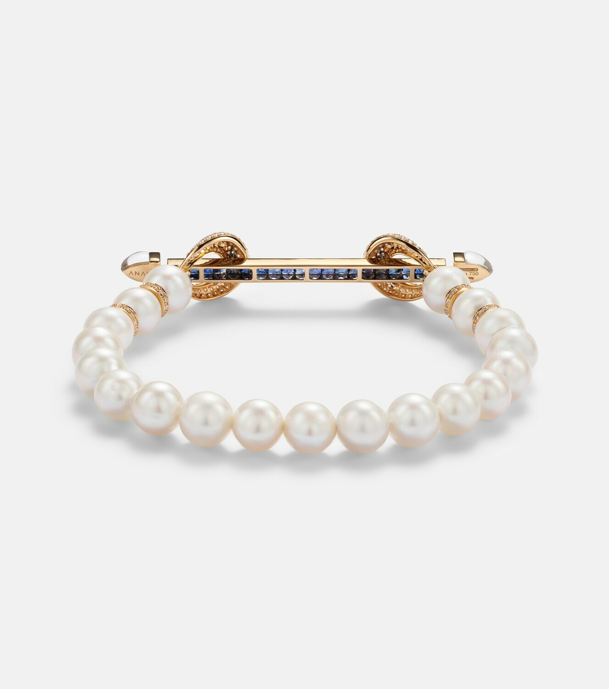Ananya Chakra 18kt gold bracelet with gemstones