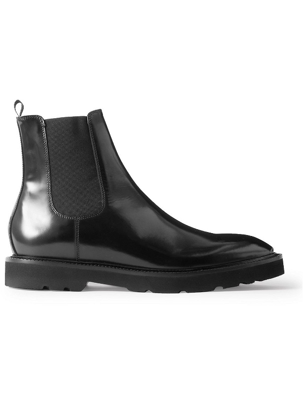 Photo: Paul Smith - Linton Patent-Leather Chelsea Boots - Black