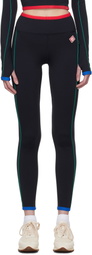 Casablanca Black Contrast Trim Sport Leggings