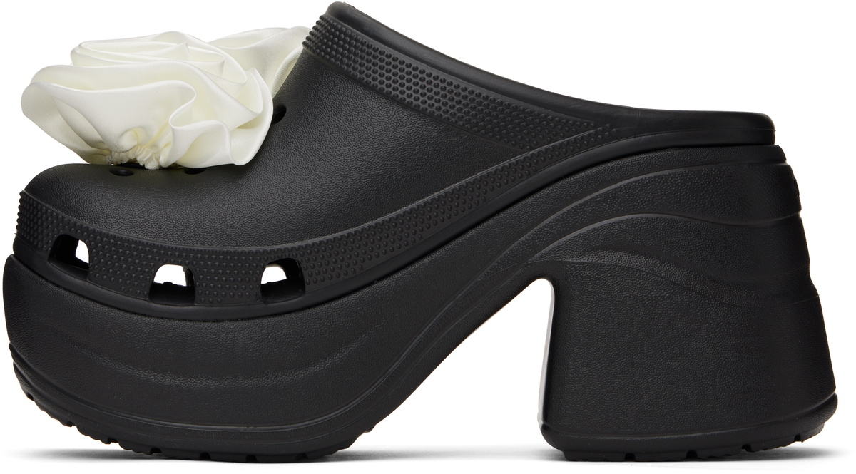 Crocs ブラック Siren Rosette クロッグ CR747BW14061_thumb.jpg