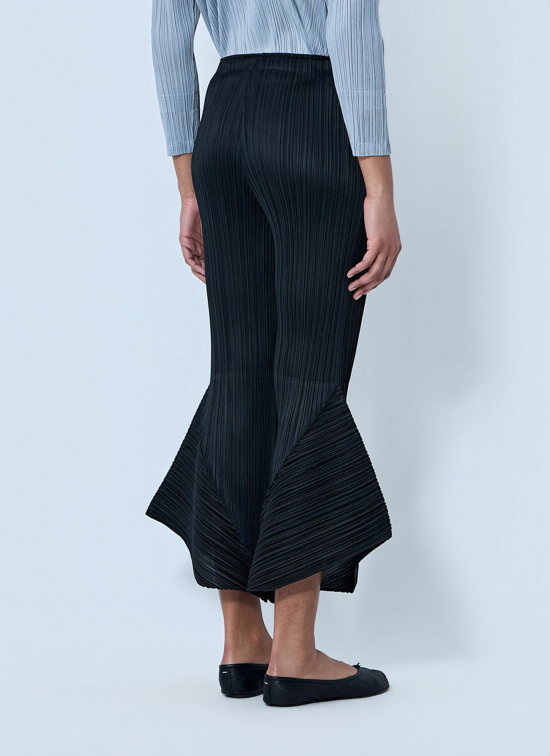 Pleats Please Issey Miyake Pleated Flare Trousers
