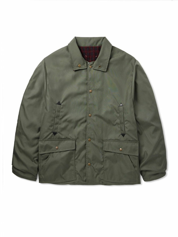 Photo: Maison Margiela - Reversible Checked Virgin Wool Parka - Green