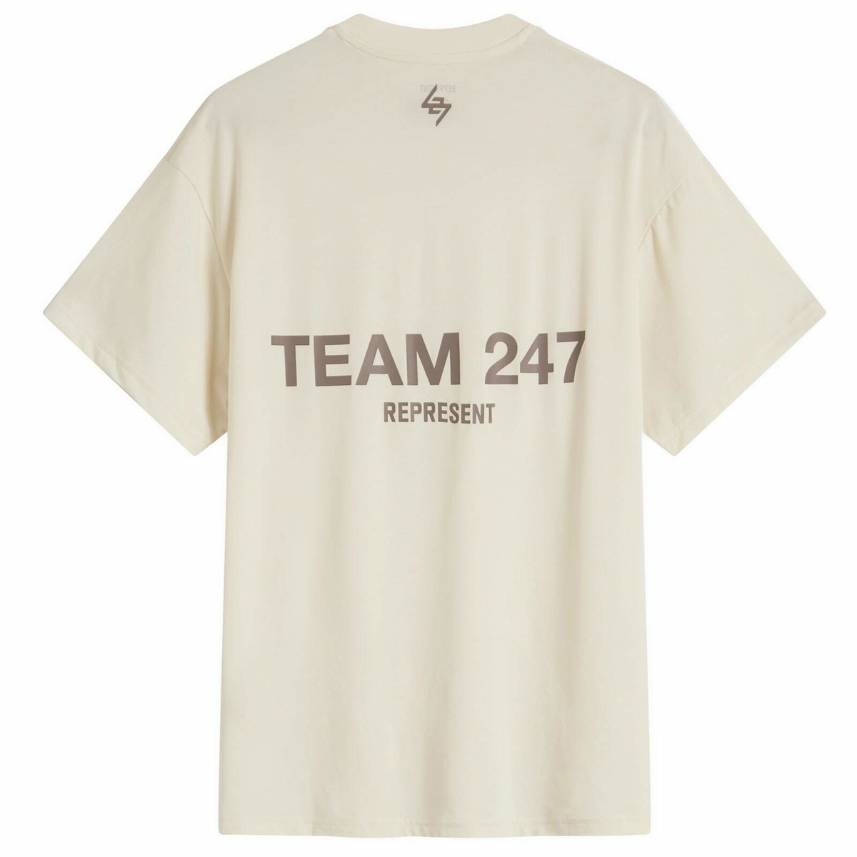 Represent Men's Team 247 Oversized T-Shirt in Cream