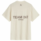 Represent Men's Team 247 Oversized T-Shirt in Cream