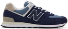 New Balance Navy 574 Sneakers