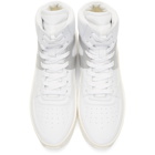 Fear of God White and Grey Basketball High-Top Sneakers