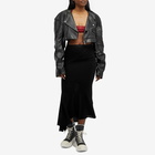 Rick Owens Women's Biker Leather Jacket in Black