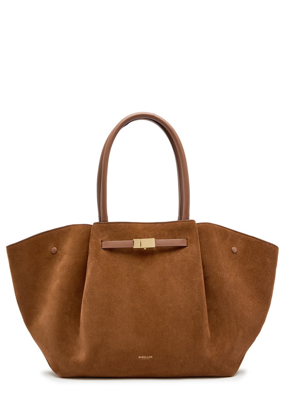 Photo: Demellier The New York Suede Tote - Tan - One Size