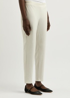 Eileen Fisher Slim-leg Trousers Cream