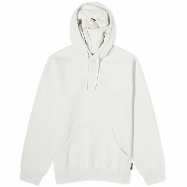 Photo: Napapijri Women's Tonal Logo Hoodie in White Whisper