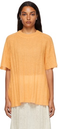 RUS Orange Alpaca & Mohair Hane Sweater