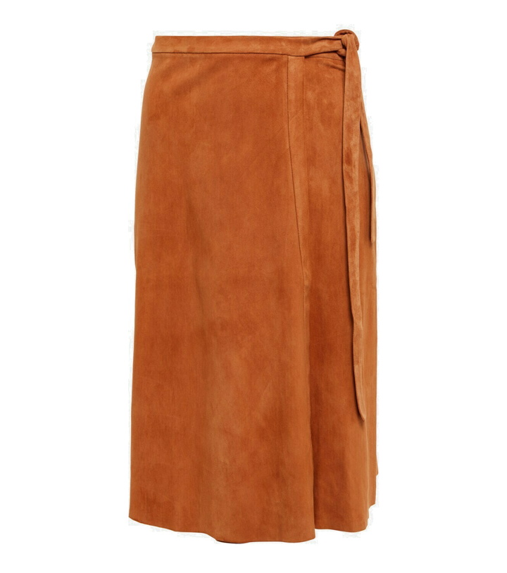 Photo: Stouls Mindy high-rise suede midi skirt