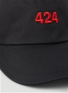 Logo Embroidered Baseball Cap in Black