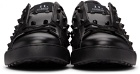 Valentino Garavani Black Rockstud Untitled Tone-On-Tone Sneakers