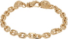 Emanuele Bicocchi Gold Small Skulls Bracelet