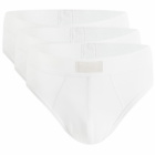 SKIMS Men's Cotton Brief - 3-Pack in Chalk