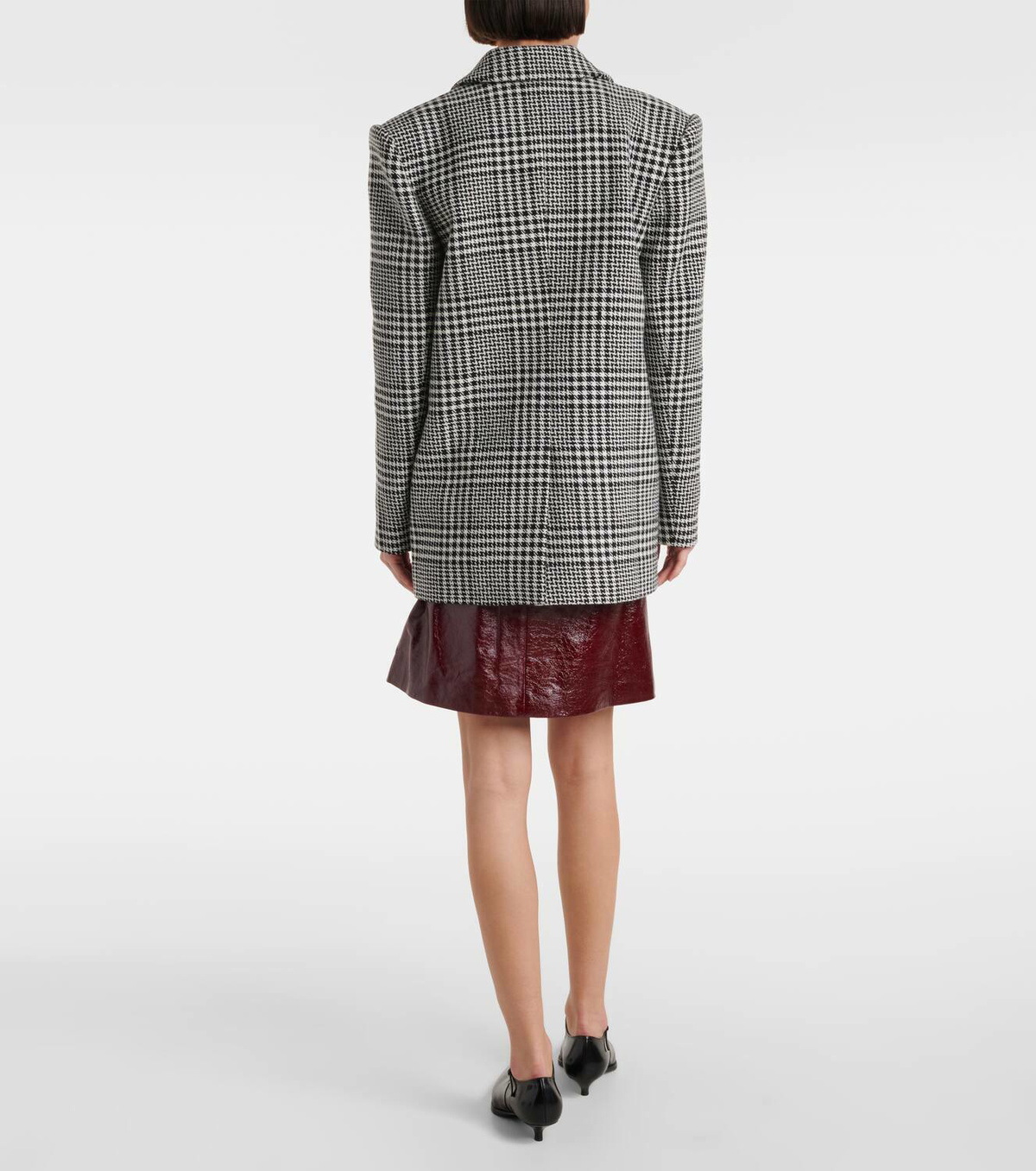 Self-Portrait Hundstooth oversized blazer