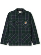 Carhartt WIP - Blaine Padded Checked Wool-Blend Flannel Overshirt - Green