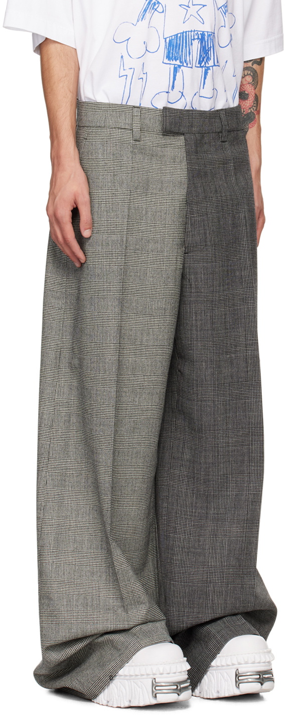 VETEMENTS Gray Split Deconstructed Tailored Trousers