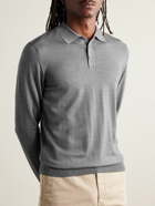 Incotex - Slim-Fit Flexwool Polo Shirt - Gray