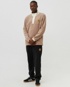 Adidas Wander Hour Snap Fleece Brown Half Zips
