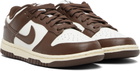 Nike Off-White & Brown Dunk Low Sneakers