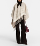 Ferragamo Gancini virgin wool shawl