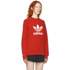 adidas Originals Red Warm-Up Sweatshirt