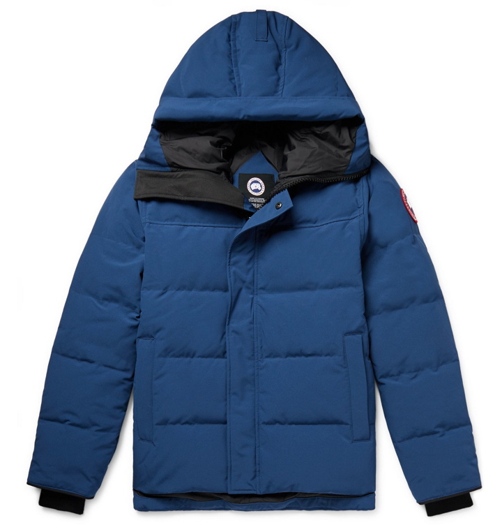 Photo: Canada Goose - MacMillan Quilted Arctic Tech Hooded Down Parka - Blue