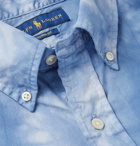 Polo Ralph Lauren - Slim-Fit Button-Down Collar Tie-Dyed Cotton Shirt - Blue