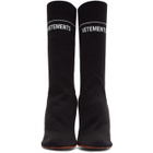 Vetements Black Lighter Heel Sock Boots