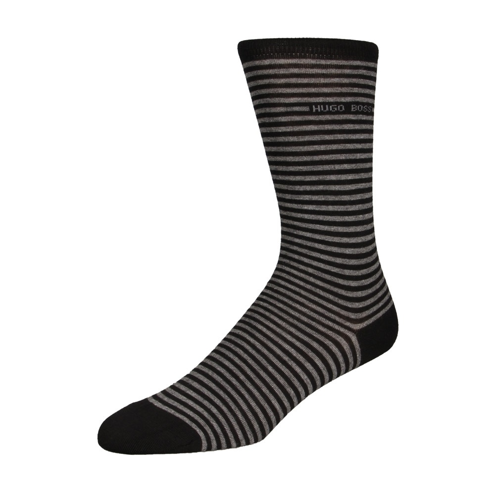 Marc Stripe Socks - Black