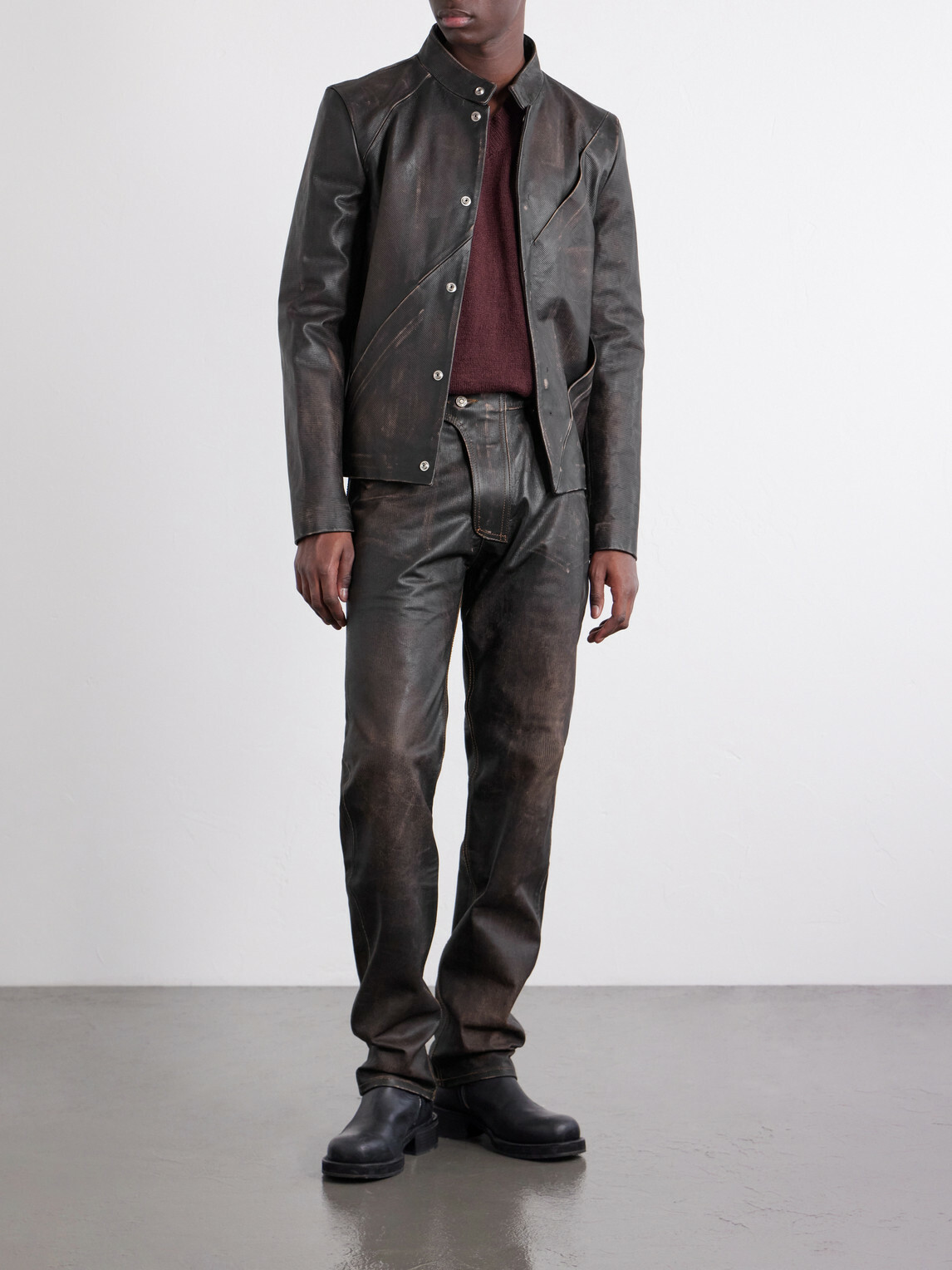 424 - Leather Jacket - Brown