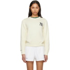 Sporty & Rich Off-White Heritage Yankees Serif Knitted Sweater