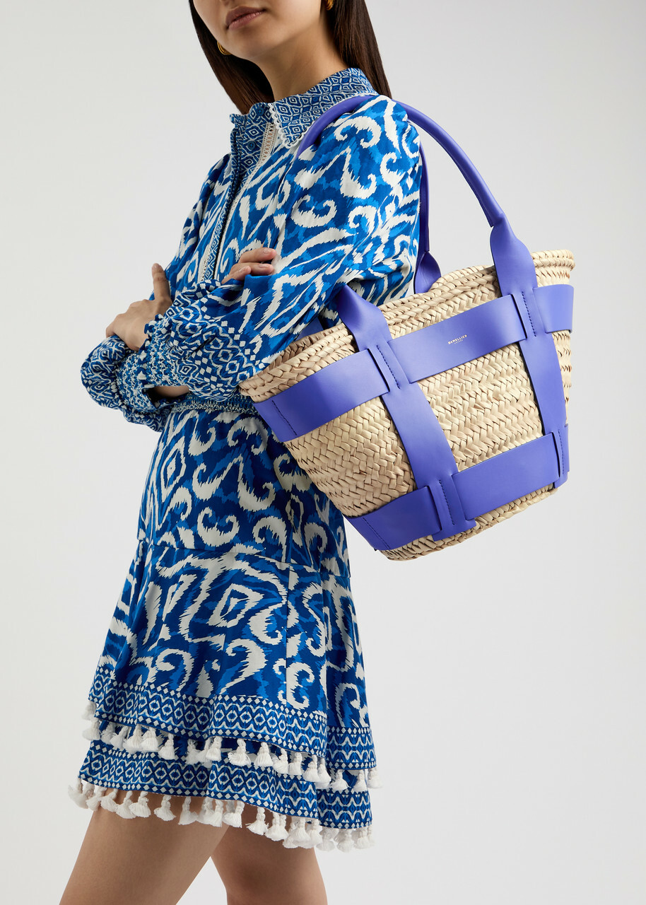 【DEMELLIER】The Santorini straw basket bag 0400019321570_CORAL?wid=830&
