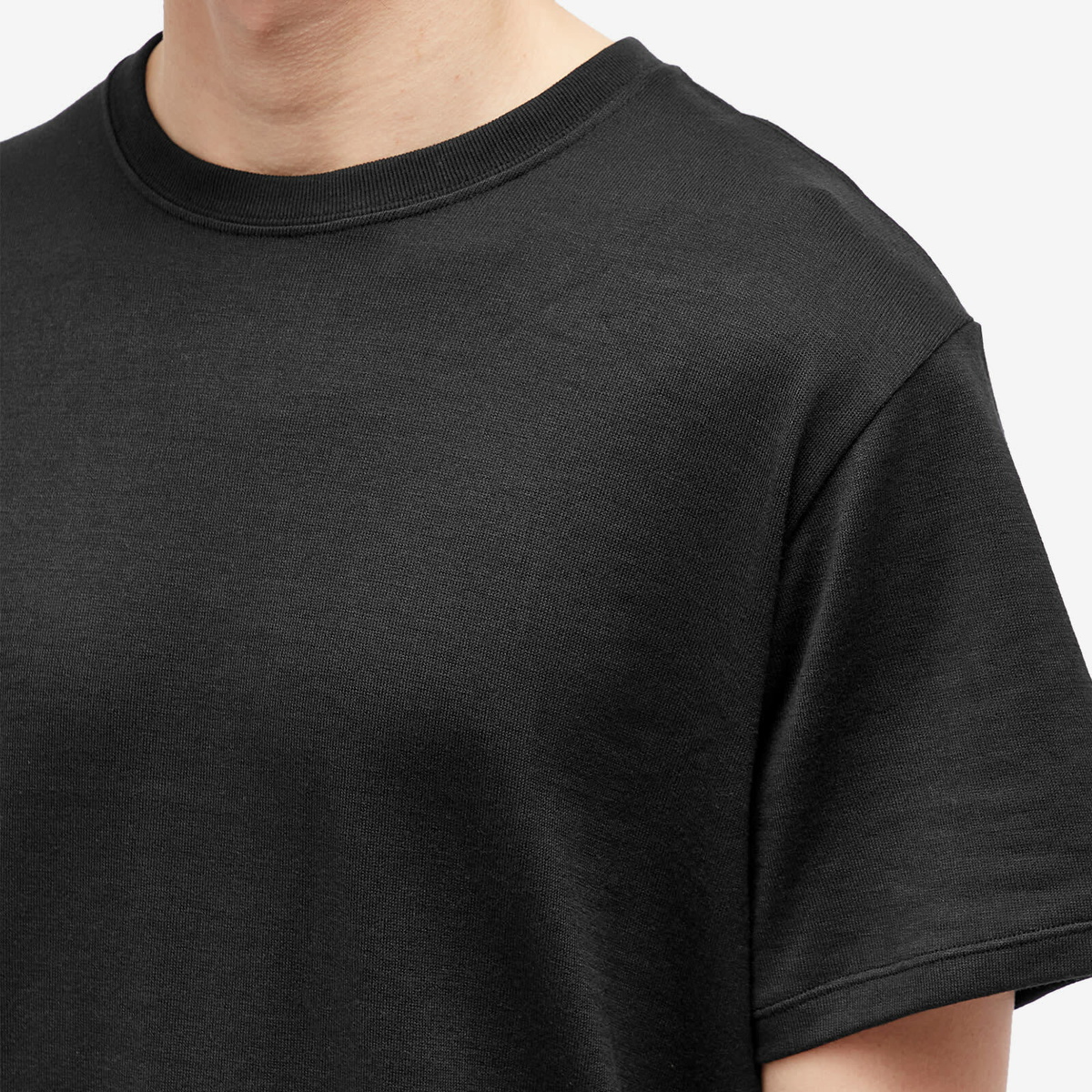 Nanamica Men's Loopwheel COOLMAX Jersey T-Shirt In Black Nanamica