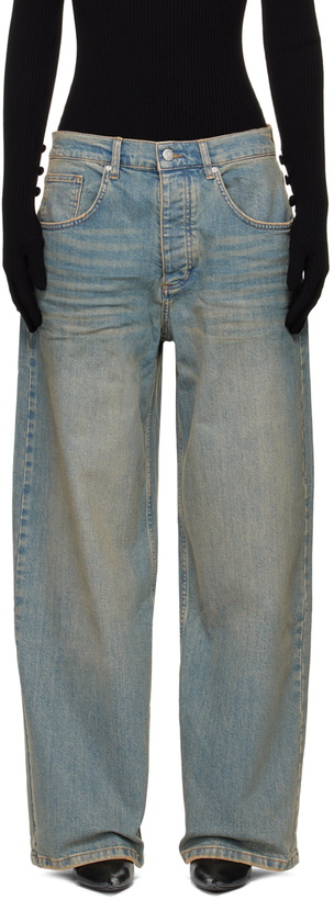 Photo: MISBHV Blue Sunset Wash Baggy Jeans