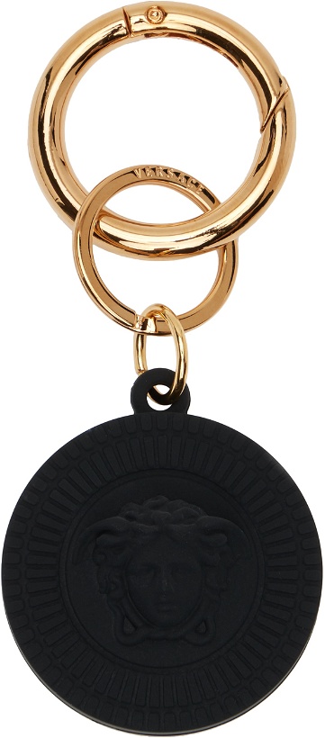 Photo: Versace Black Medusa Biggie Air Tag Keychain