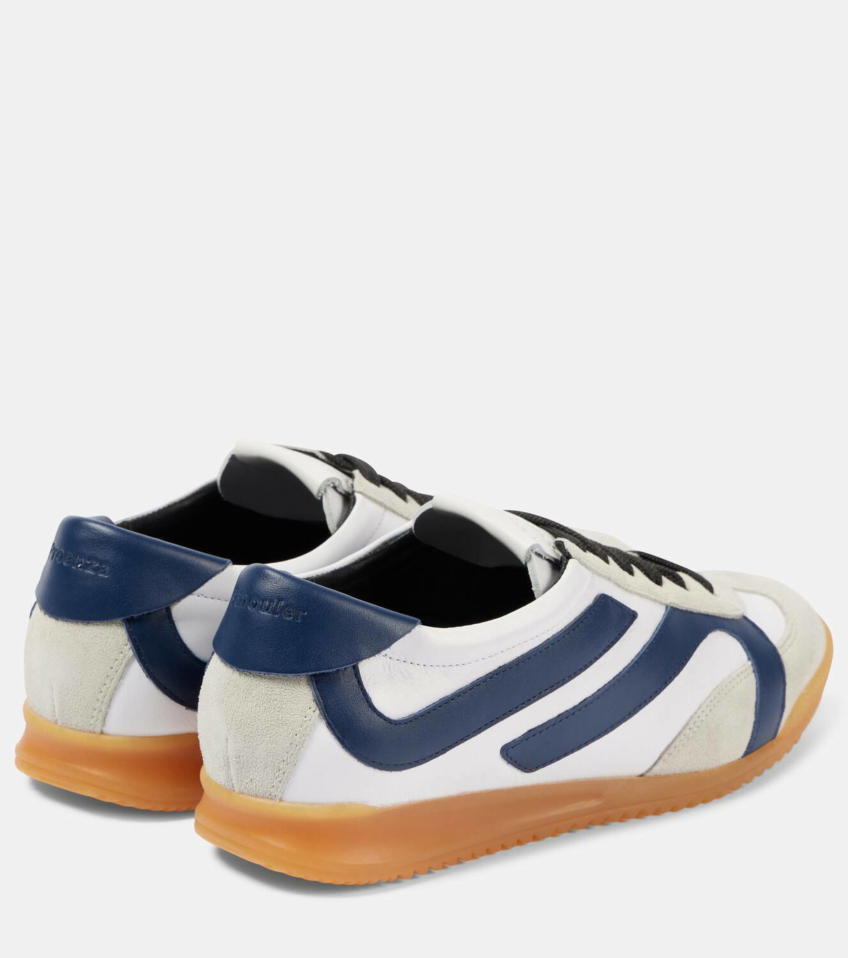 Proenza Schouler Track suede-trimmed leather sneakers