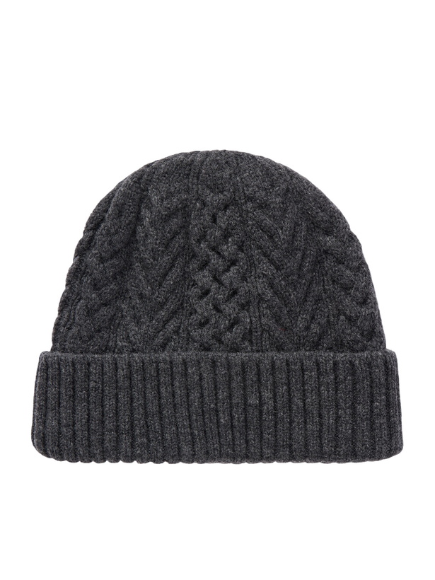 Photo: OrSlow - Aran Wool Beanie - Gray
