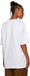 drew house SSENSE Exclusive White Stacked Logos T-Shirt