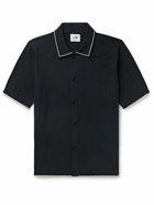 NN07 - Nolan 6561 Contrast-Tipped Cotton Polo Shirt - Blue