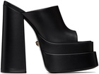 Versace Black Aevitas Platform Mules