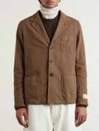 Massimo Alba - Baglietto Cotton and Linen-Blend Blazer - Brown