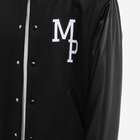 A.P.C. x Jean Touitou Miss Rayon Teddy Varsity Jacket in Black