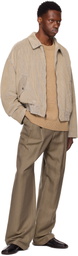 The Elder Statesman Beige Wale Cord Jacket